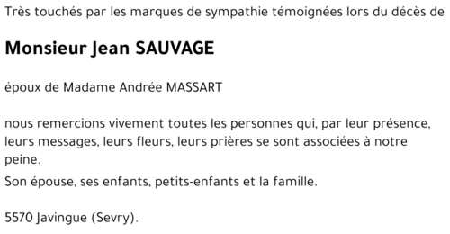 Jean SAUVAGE