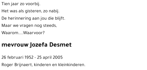 Jozefa Desmet