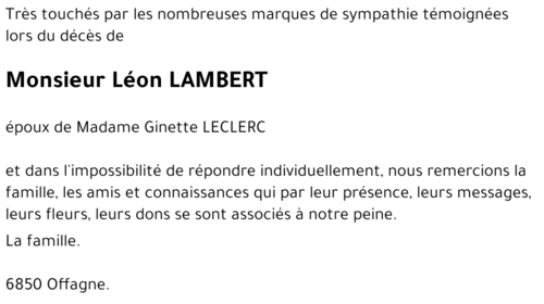 Léon LAMBERT