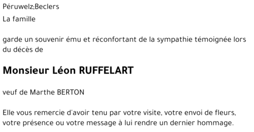 Léon RUFFELART