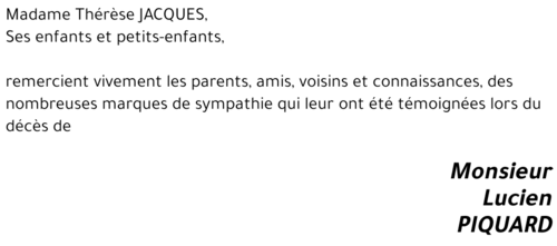 Lucien PIQUARD