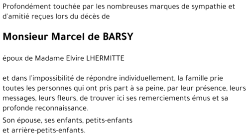 Marcel de BARSY