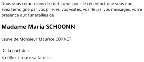 Maria SCHOONN