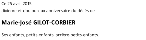 Marie-José GILOT-CORBIER