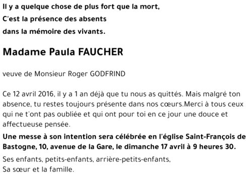 Paula FAUCHER