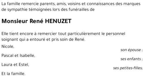 René HENUZET