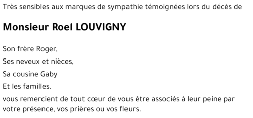 Roel LOUVIGNY
