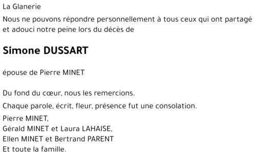 Simone DUSSART