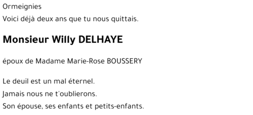 Willy DELHAYE