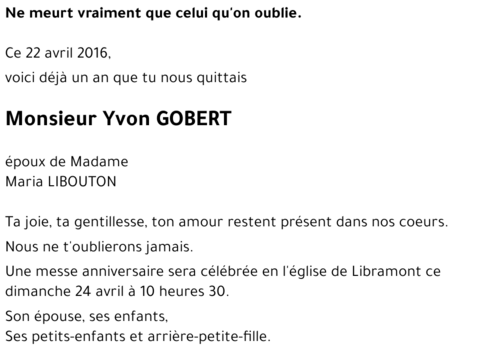 Yvon GOBERT