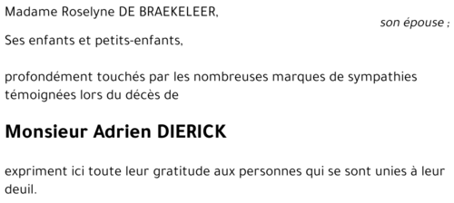 Adrien DIERICK