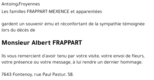 Albert FRAPPART