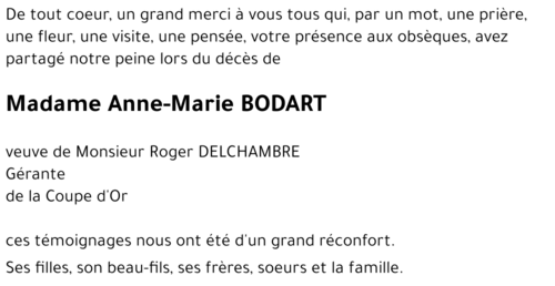 Anne-Marie BODART