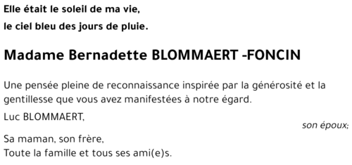Bernadette FONCIN