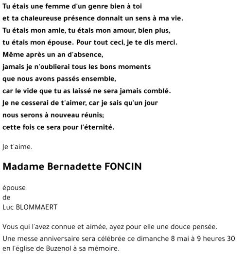 Bernadette FONCIN