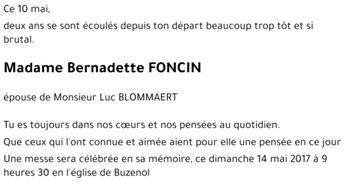Bernadette FONCIN