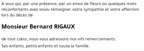 Bernard RIGAUX