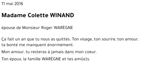 Colette WINAND
