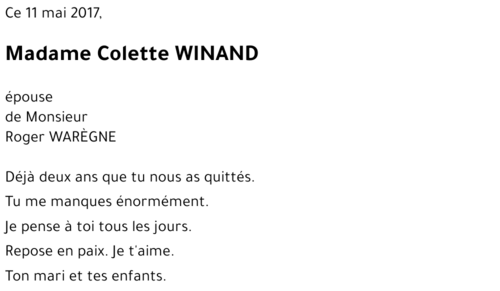 Colette WINAND
