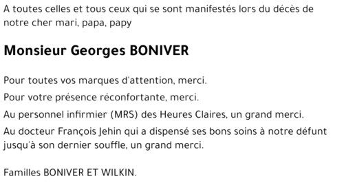 Georges BONIVER