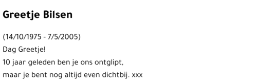 Greetje Bilsen