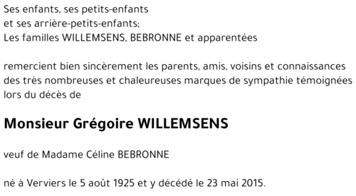 Grégoire WILLEMSENS