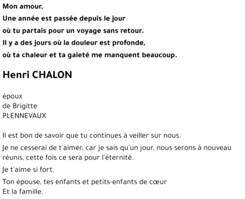 Henri CHALON