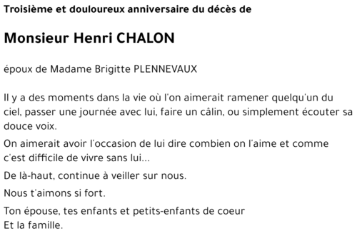 Henri CHALON