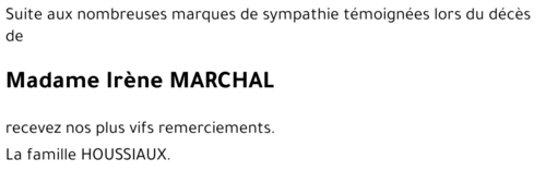 Irène MARCHAL