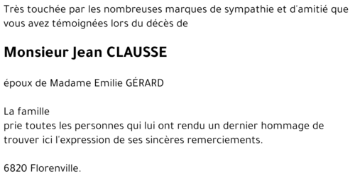 Jean CLAUSSE
