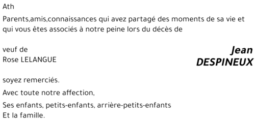 Jean DESPINEUX