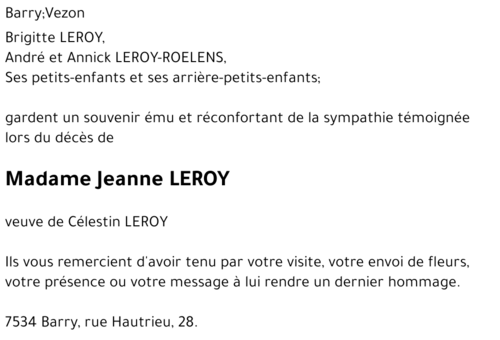 Jeanne LEROY