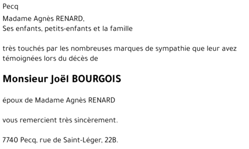 Joël BOURGOIS