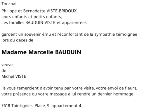 Marcelle BAUDUIN