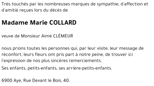Marie COLLARD