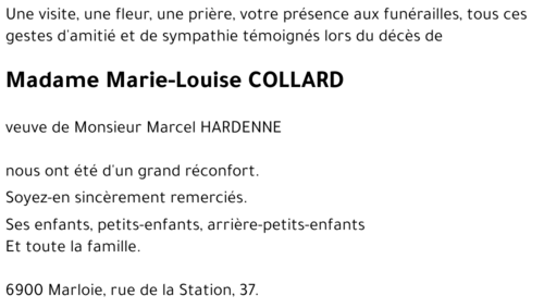 Marie-Louise COLLARD