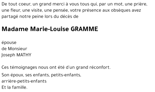 Marie-Louise GRAMME