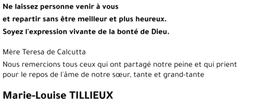Marie-Louise TILLIEUX