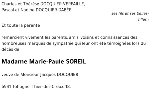 Marie-Paule SOREIL