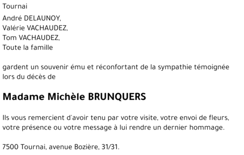 Michèle BRUNQUERS