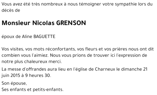 Nicolas GRENSON
