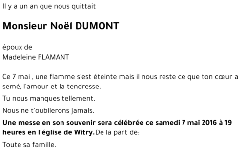 Noël DUMONT