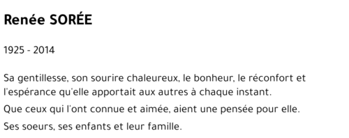 Renée SORÉE