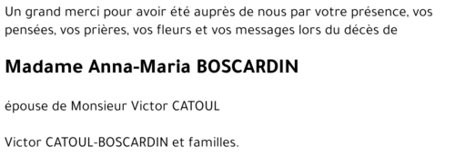 Anna-Maria BOSCARDIN