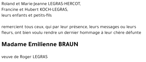 EMILIENNE LEGRAS