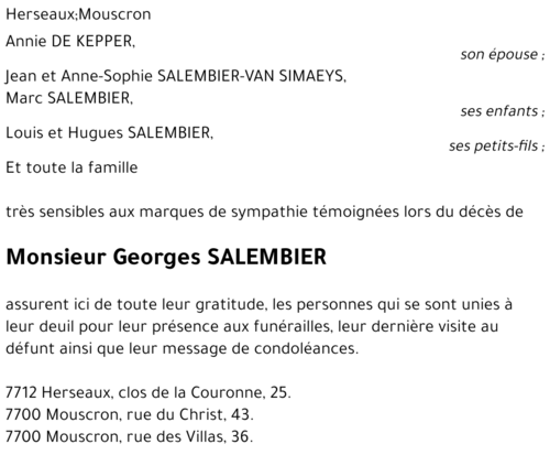 Georges SALEMBIER