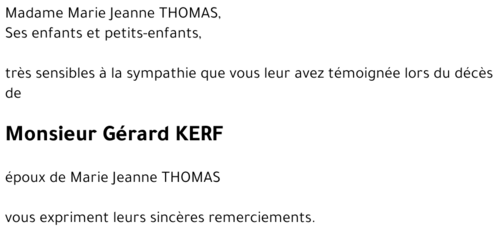 Gérard KERF