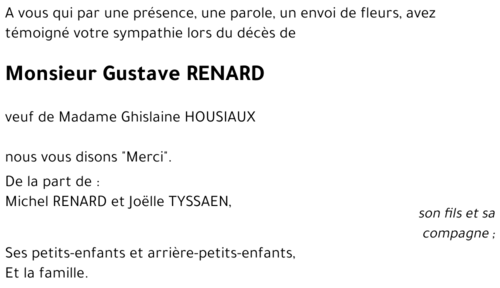 Gustave RENARD