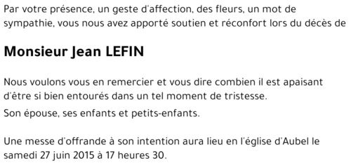 Jean LEFIN