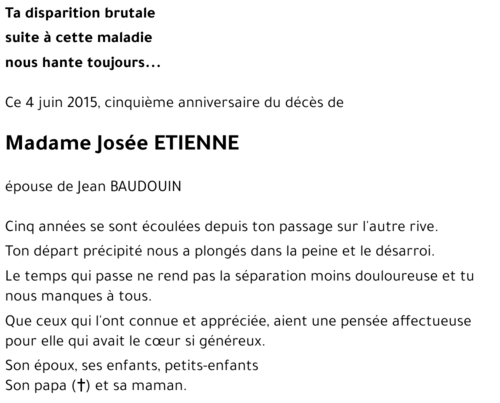 Josée ETIENNE
